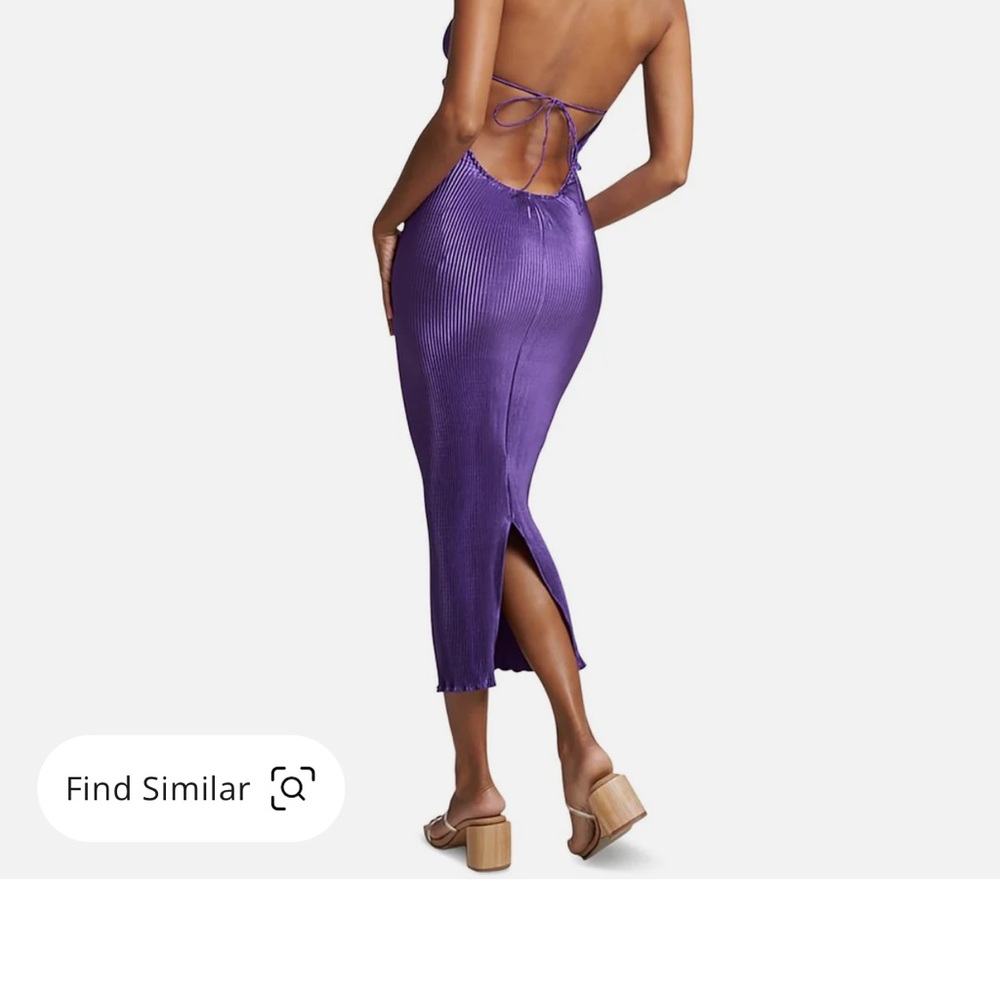 Lidee Dark Purple Low Back Dress Size 6